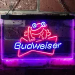 Budweiser Neon Sign Frog Decor 1