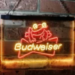 Budweiser Neon Sign Frog Decor 1