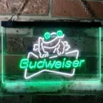 Budweiser Neon Sign Frog Decor 1
