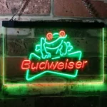 Budweiser Neon Sign Frog Decor 1