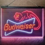 Budweiser Neon Sign Lizard 3 Color 1