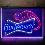 Budweiser Neon Sign Lizard 3 Color 1