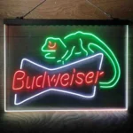 Budweiser Neon Sign Lizard 3 Color 1