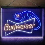 Budweiser Neon Sign Lizard 3 Color 1
