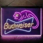 Budweiser Neon Sign Lizard 3 Color 1