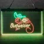 Budweiser Neon Sign Lizard Cowboys Mexico Neon 3 Color 1