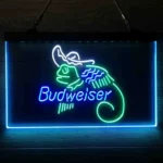 Budweiser Neon Sign Lizard Cowboys Mexico Neon 3 Color 1