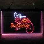Budweiser Neon Sign Lizard Cowboys Mexico Neon 3 Color 1