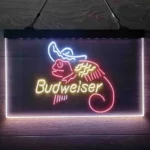 Budweiser Neon Sign Lizard Cowboys Mexico Neon 3 Color 1
