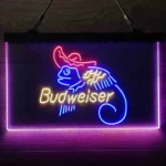 Budweiser Neon Sign Lizard Cowboys Mexico Neon 3 Color 1