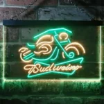 Budweiser Neon Sign Motorcycle 1
