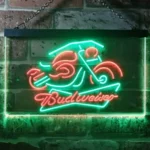 Budweiser Neon Sign Motorcycle 1