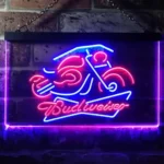 Budweiser Neon Sign Motorcycle 1