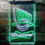 Budweiser Neon Sign New Jersey Nets 1