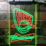 Budweiser Neon Sign New Jersey Nets 1