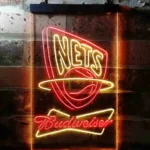 Budweiser Neon Sign New Jersey Nets 1