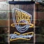 Budweiser Neon Sign New Jersey Nets 1
