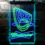 Budweiser Neon Sign New Jersey Nets 1
