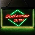 Budweiser Neon Sign On Tap 1
