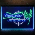 Budweiser Neon Sign Outdoor Stalking Cabin Deer 3 Color 1