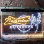 Budweiser Neon Sign Outdoor Stalking Cabin Deer 1