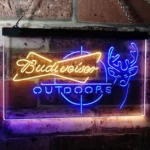 Budweiser Neon Sign Outdoor Stalking Cabin Deer 1