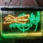 Budweiser Neon Sign Outdoor Stalking Cabin Deer 1