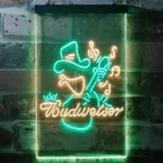 Budweiser Neon Sign Rancher Play Guitar Home Bar 1