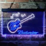 Budweiser Neon Sign Rock N Roll Live Music 1