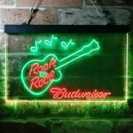 Budweiser Neon Sign Rock N Roll Live Music 1
