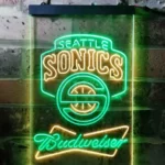 Budweiser Neon Sign Seattle Supersonics 1