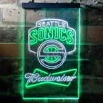 Budweiser Neon Sign Seattle Supersonics 1
