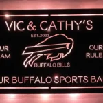 Buffalo Bills Metal Sign Custom Bills Team Spirit 1