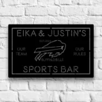 Buffalo Bills Metal Sign Custom Bills Team Spirit 1