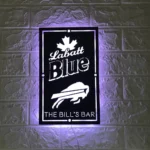 Buffalo Bills Metal Sign Custom Labatt Blue 1
