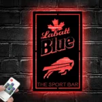 Buffalo Bills Metal Sign Custom Labatt Blue 1