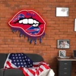 Buffalo Bills Neon Sign Dripping Lips 1