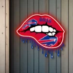 Buffalo Bills Neon Sign Dripping Lips 1
