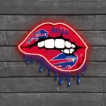 Buffalo Bills Neon Sign Dripping Lips 1