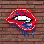 Buffalo Bills Neon Sign Dripping Lips 1