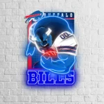 Buffalo Bills Neon Sign Mascot Acrylic 1