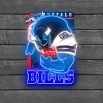 Buffalo Bills Neon Sign Mascot Acrylic 1