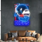 Buffalo Bills Neon Sign Mascot Acrylic 1