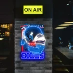 Buffalo Bills Neon Sign Mascot Acrylic 1