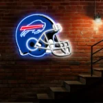 Buffalo Bills Neon Sign Nfl Football Helmet Acrylic Led 1