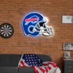 Buffalo Bills Neon Sign Nfl Football Helmet Acrylic Led 1