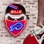 Buffalo Bills Neon Sign Skull 1
