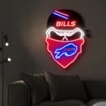 Buffalo Bills Neon Sign Skull 1