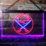 Buffalo Sabres Neon Sign Golf Club Pair 1