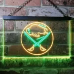 Buffalo Sabres Neon Sign Golf Club Pair 1